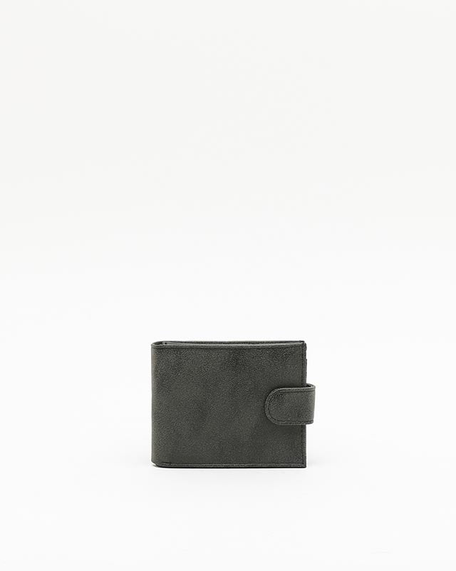 Wallet with compartment for banknotes, cards and coins with clasp 