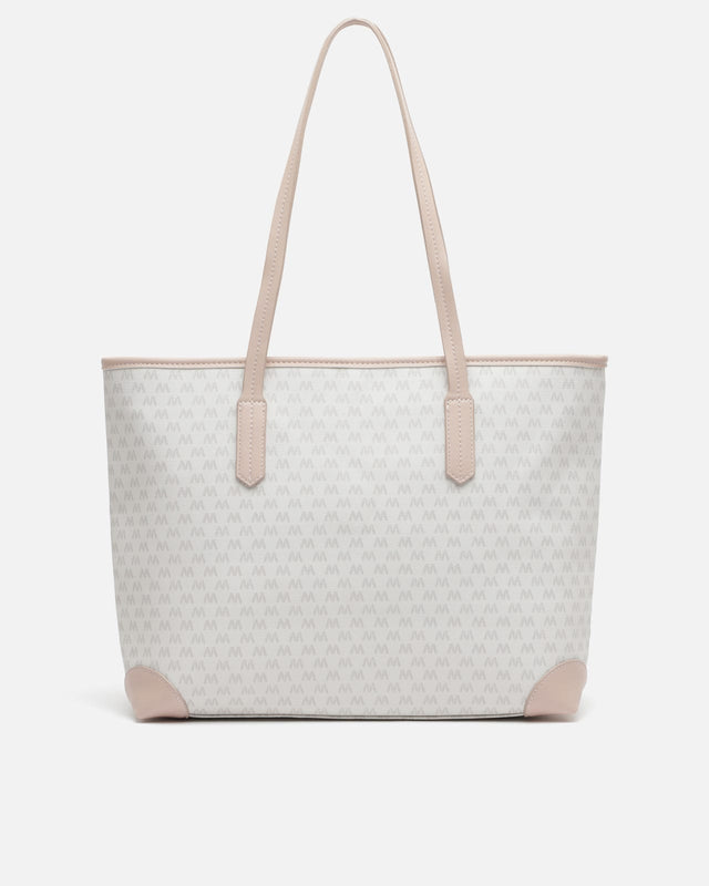 Große Shopper-Tasche mit Monogramm-Druck