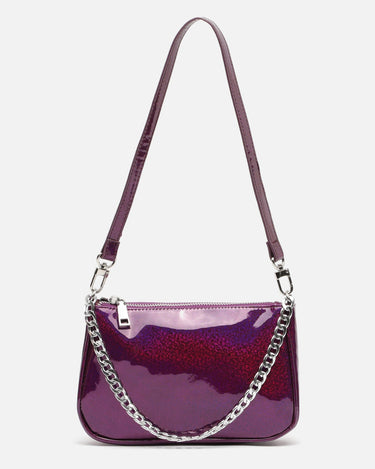 Sparkling bolso de hombro de fiesta con asa bandolera 