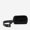 Furry bolso bandolera pequeño efecto pelo 