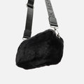 Furry bolso bandolera pequeño efecto pelo 