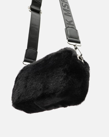 Furry bolso bandolera pequeño efecto pelo 