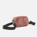 Furry bolso bandolera pequeño efecto pelo 