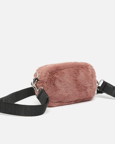 Furry bolso bandolera pequeño efecto pelo 