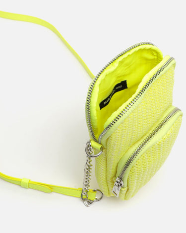 Bijou bolso bandolera mini para móvil de rafia 