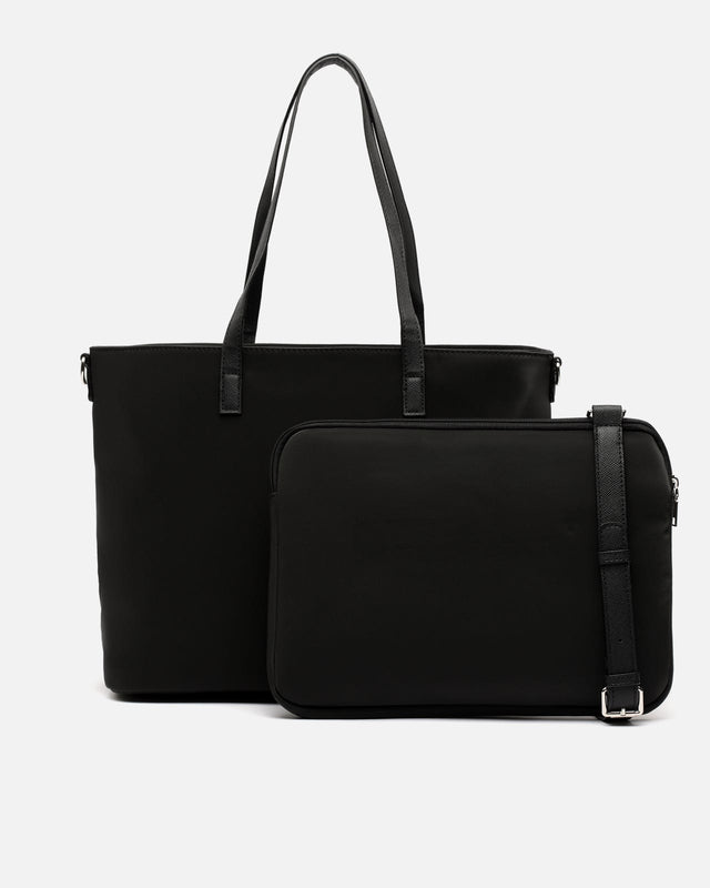 Mala para portátil shopper com capa removível em nylon (13,3