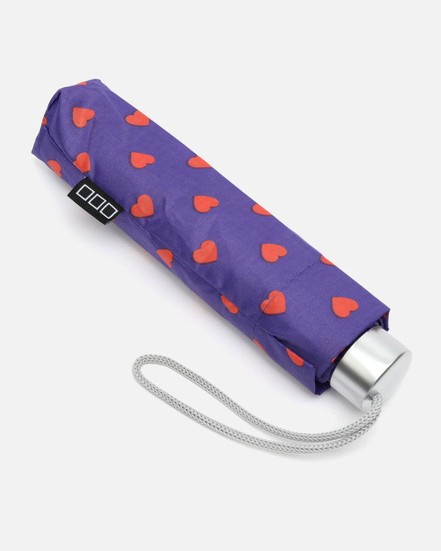 Corinchi paraguas plegable con estampado de corazones