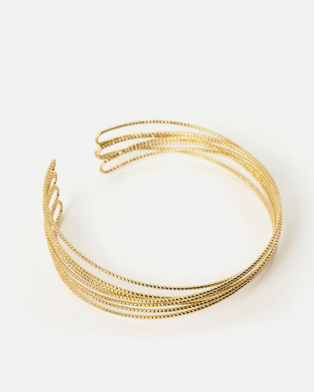 Collar tipo choker dorado