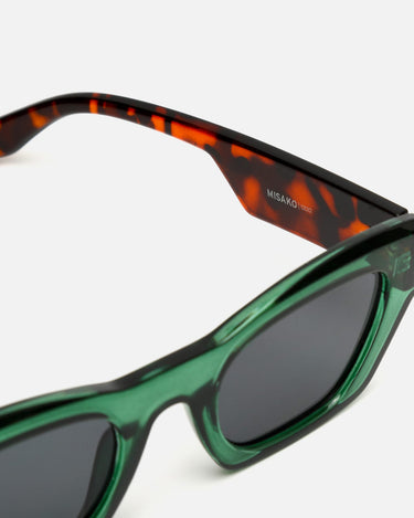 Bruna gafas de sol cuadradas con montura de pasta transparente 