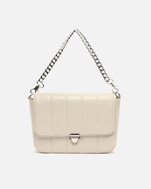 Halley Shoulder bag with flap closure and double handles 