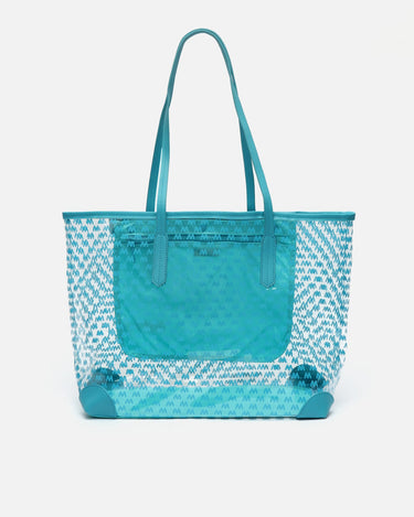 Monoplastic bolso shopper grande transparente con estampado monogram  