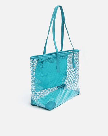 Monoplastic bolso shopper grande transparente con estampado monogram  