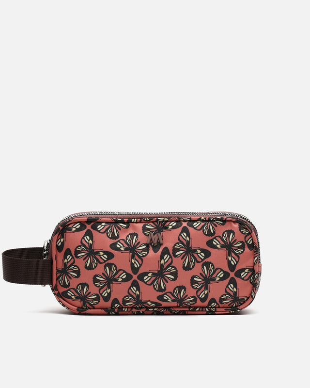 Estuche estampado con doble cremallera