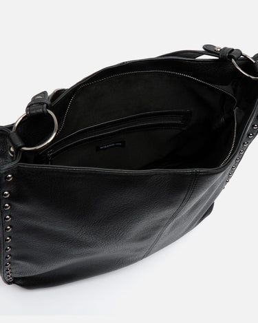 Prido bolso hobo grande con detalles metálicos 