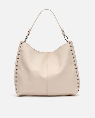 Prido bolso hobo grande con detalles metálicos 