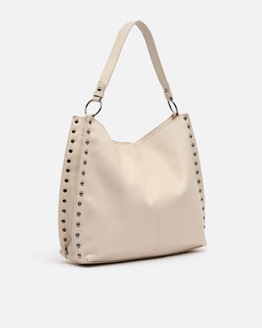 Prido bolso hobo grande con detalles metálicos 