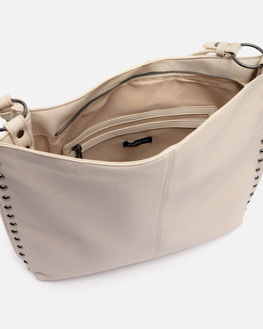 Prido bolso hobo grande con detalles metálicos 