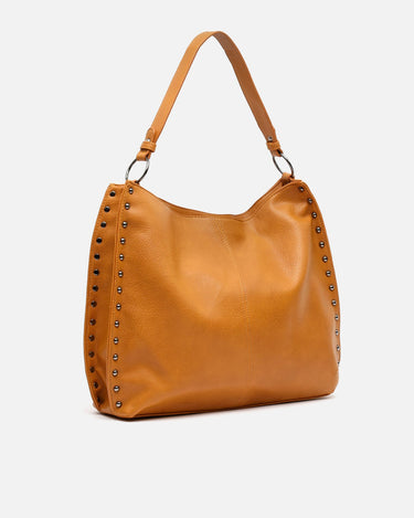 Prido bolso hobo grande con detalles metálicos 