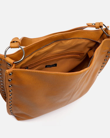 Prido bolso hobo grande con detalles metálicos 