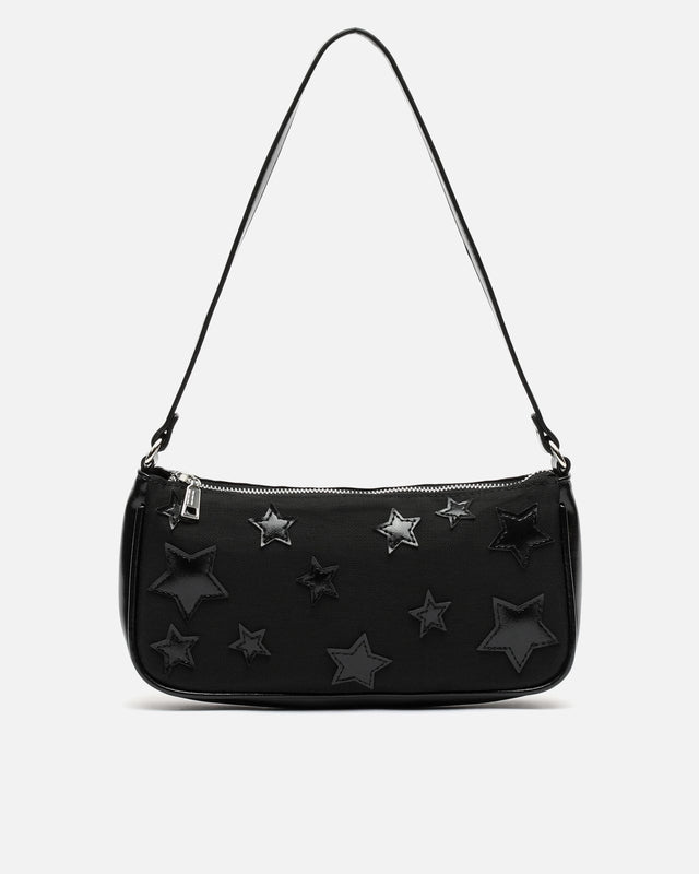 Bolso de fiesta de hombro con estampado de estrellas