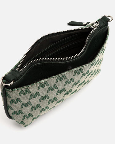 Mongra bolso bandolera pequeño con asa de mano y estampado monogram 