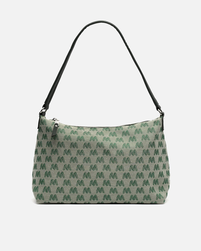 Bolso de hombro con estampado monogram