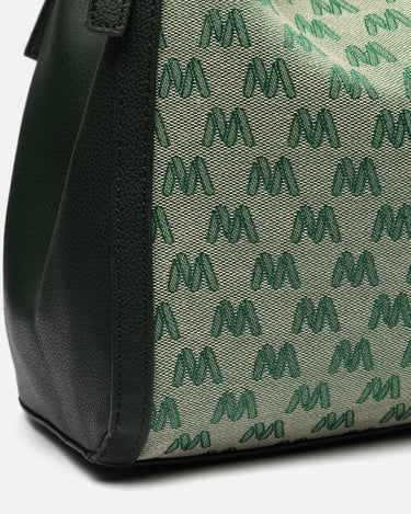 Mongras bolso de hombro grande con estampado monogram 