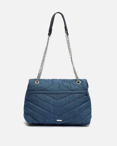 Denisa bolso denim de hombro o bandolera acolchado 