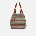 Misi mochila antirrobo con estampado jacquard 