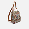 Misi mochila antirrobo con estampado jacquard 