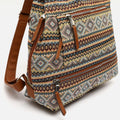 Misi mochila antirrobo con estampado jacquard 