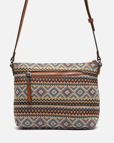 Misi bolso bandolera con estampado jacquard y neceser pequeño 