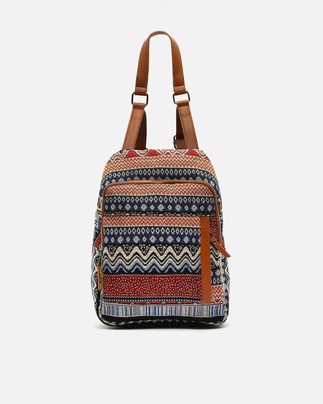 Mochila antirrobo con estampado jacquard