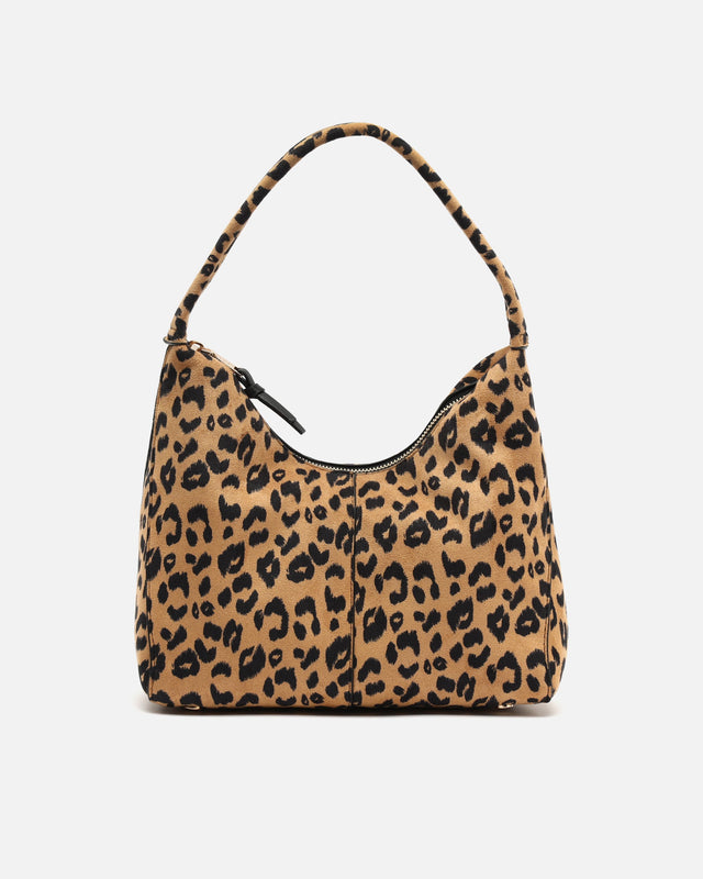 Abigail animal print hobo bag