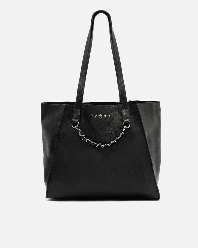 Yaku grote shopper tas met metallic details