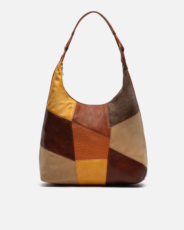 Inepal large hobo bag with patchwork print