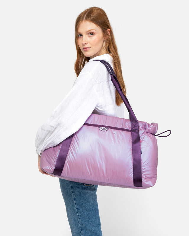 Große Shopper-Tasche aus recyceltem Nylon 